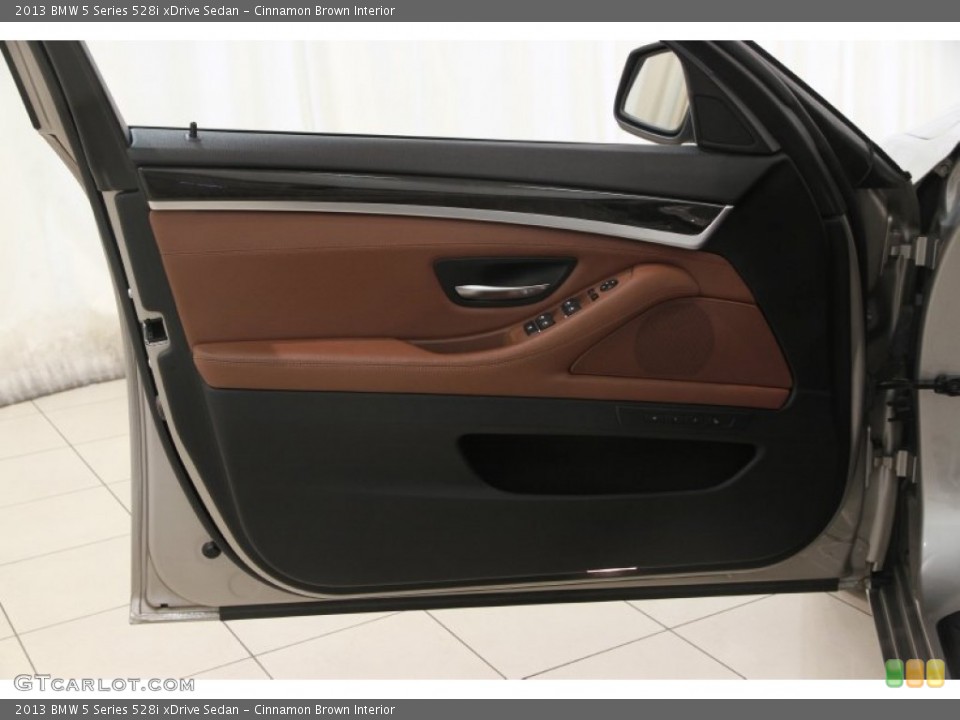 Cinnamon Brown Interior Door Panel for the 2013 BMW 5 Series 528i xDrive Sedan #107495027