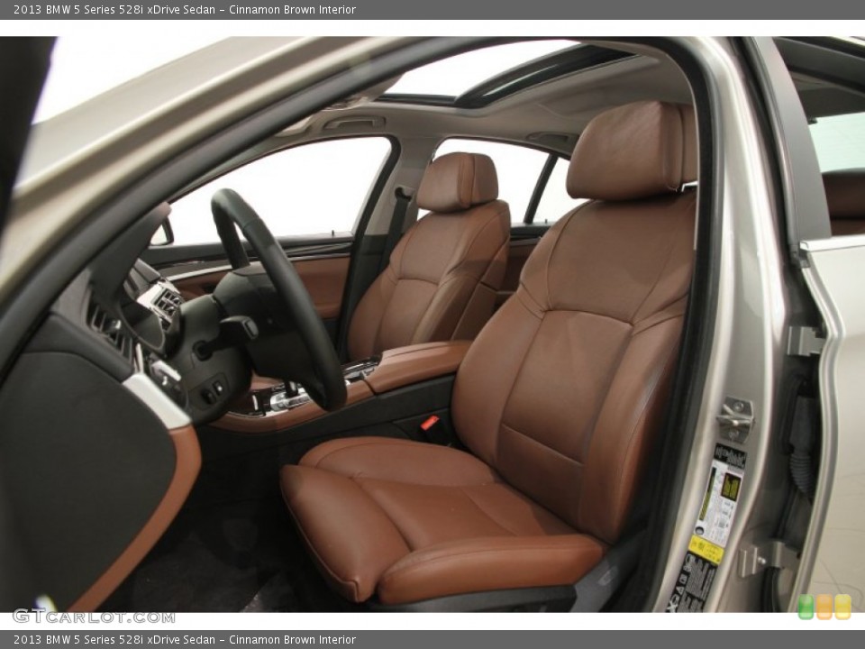 Cinnamon Brown Interior Front Seat for the 2013 BMW 5 Series 528i xDrive Sedan #107495043