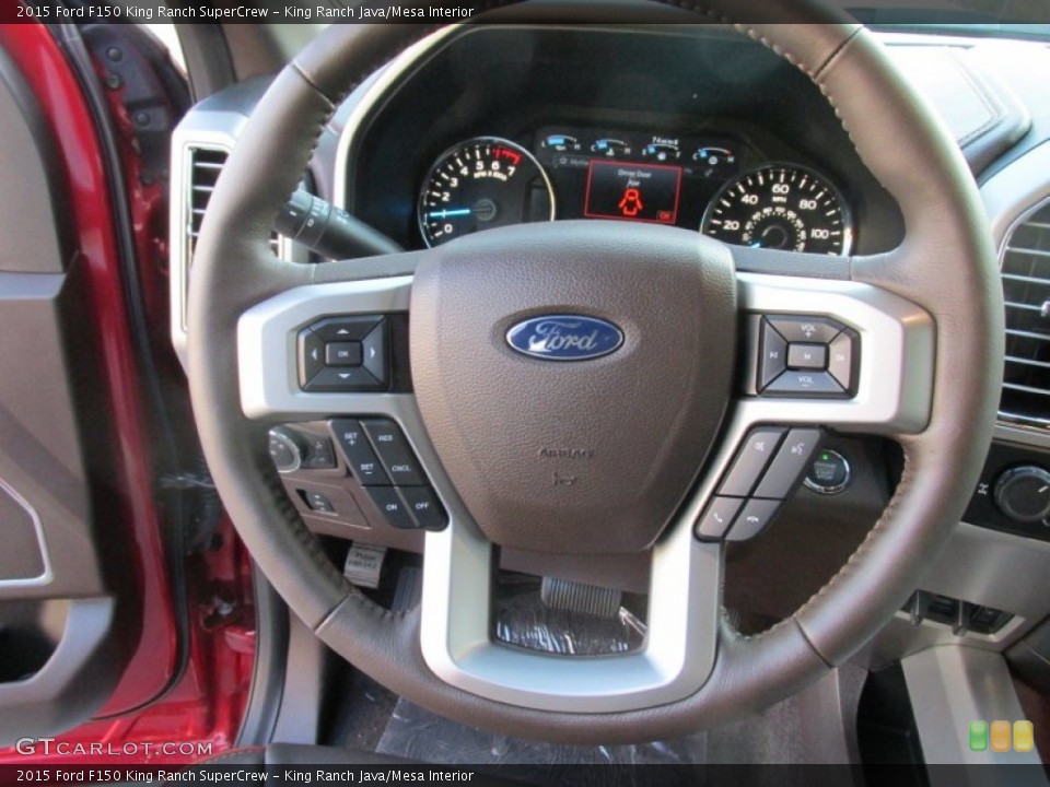 King Ranch Java/Mesa Interior Steering Wheel for the 2015 Ford F150 King Ranch SuperCrew #107495064