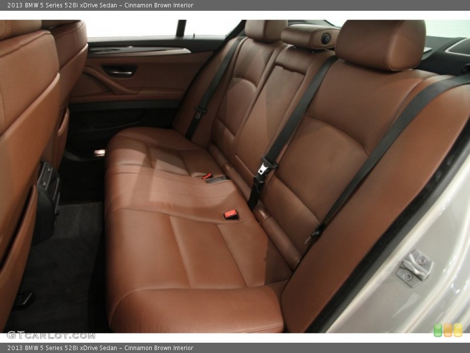 Cinnamon Brown Interior Rear Seat for the 2013 BMW 5 Series 528i xDrive Sedan #107495259
