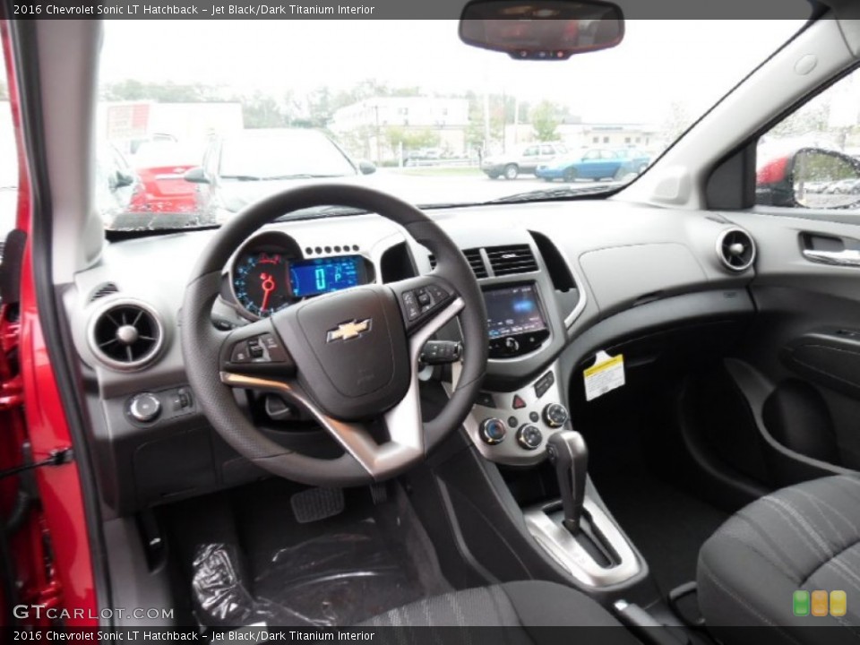 Jet Black/Dark Titanium Interior Prime Interior for the 2016 Chevrolet Sonic LT Hatchback #107505029