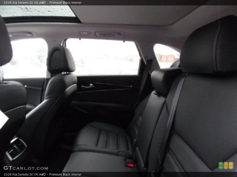 Premium Black Interior Rear Seat for the 2016 Kia Sorento SX V6 AWD #107510504