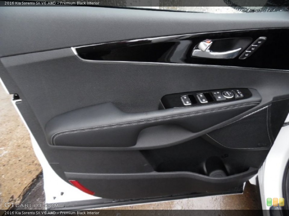 Premium Black Interior Door Panel for the 2016 Kia Sorento SX V6 AWD #107510558