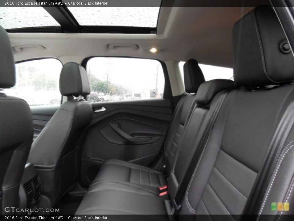 Charcoal Black Interior Rear Seat for the 2016 Ford Escape Titanium 4WD #107514008
