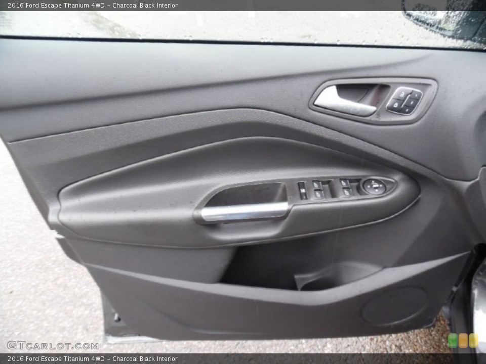 Charcoal Black Interior Door Panel for the 2016 Ford Escape Titanium 4WD #107514044