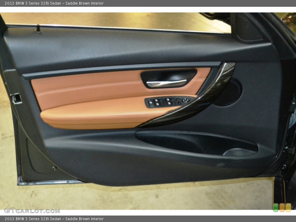 Saddle Brown Interior Door Panel for the 2013 BMW 3 Series 328i Sedan #107514626