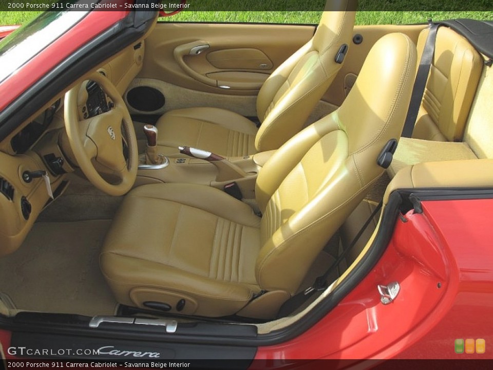 Savanna Beige Interior Photo for the 2000 Porsche 911 Carrera Cabriolet #107514710