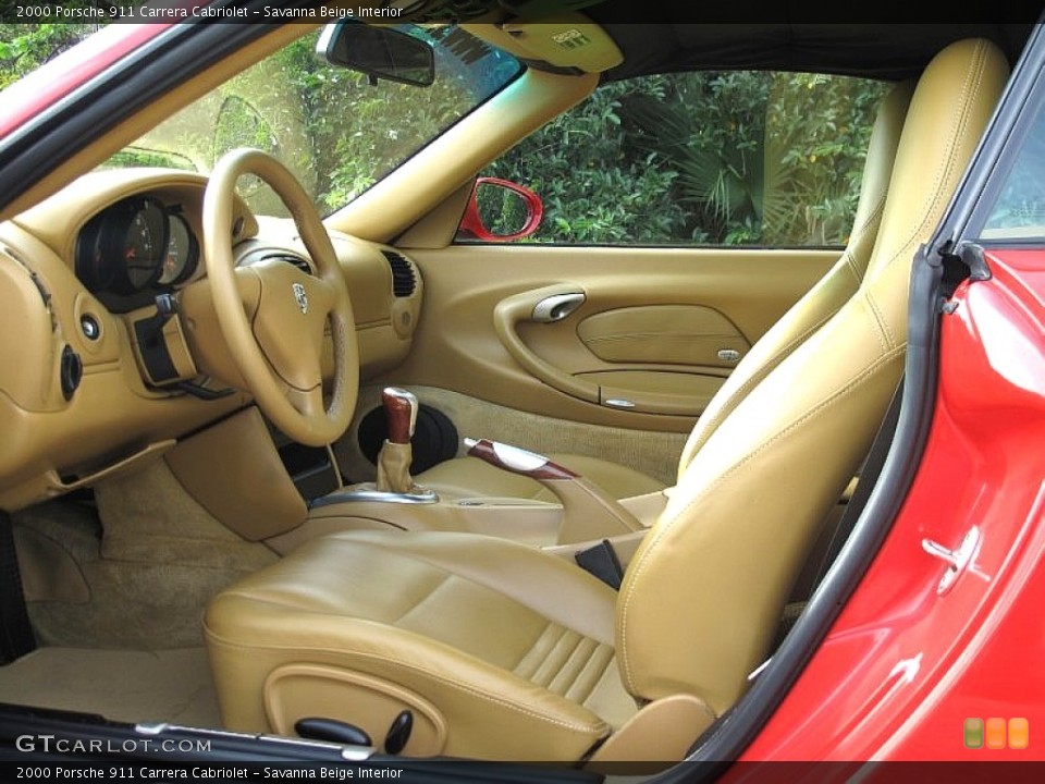 Savanna Beige Interior Front Seat for the 2000 Porsche 911 Carrera Cabriolet #107514890