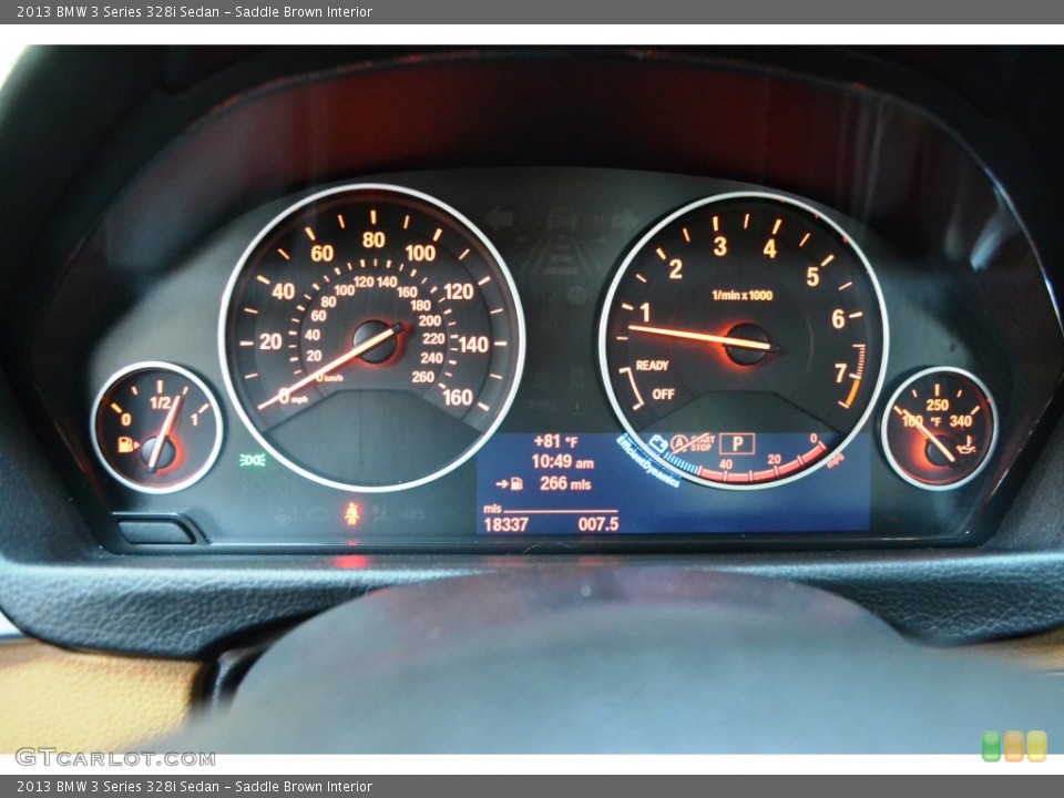 Saddle Brown Interior Gauges for the 2013 BMW 3 Series 328i Sedan #107514903