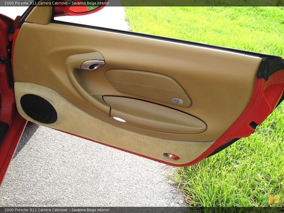 Savanna Beige Interior Door Panel for the 2000 Porsche 911 Carrera Cabriolet #107515046