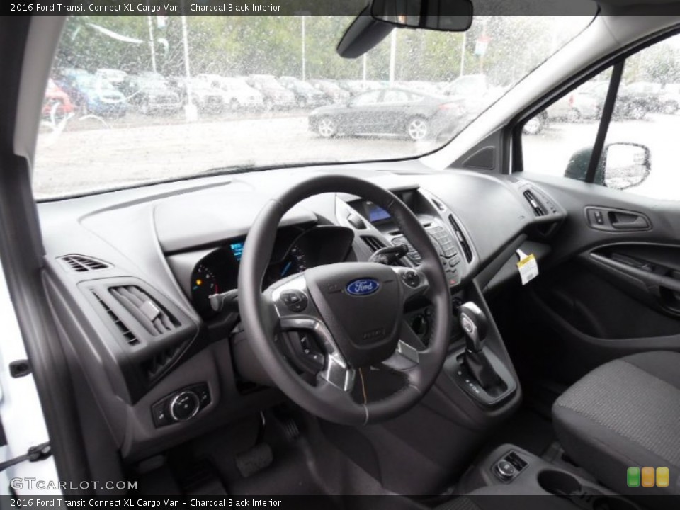 Charcoal Black Interior Prime Interior for the 2016 Ford Transit Connect XL Cargo Van #107515685