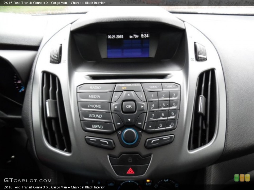 Charcoal Black Interior Controls for the 2016 Ford Transit Connect XL Cargo Van #107515772