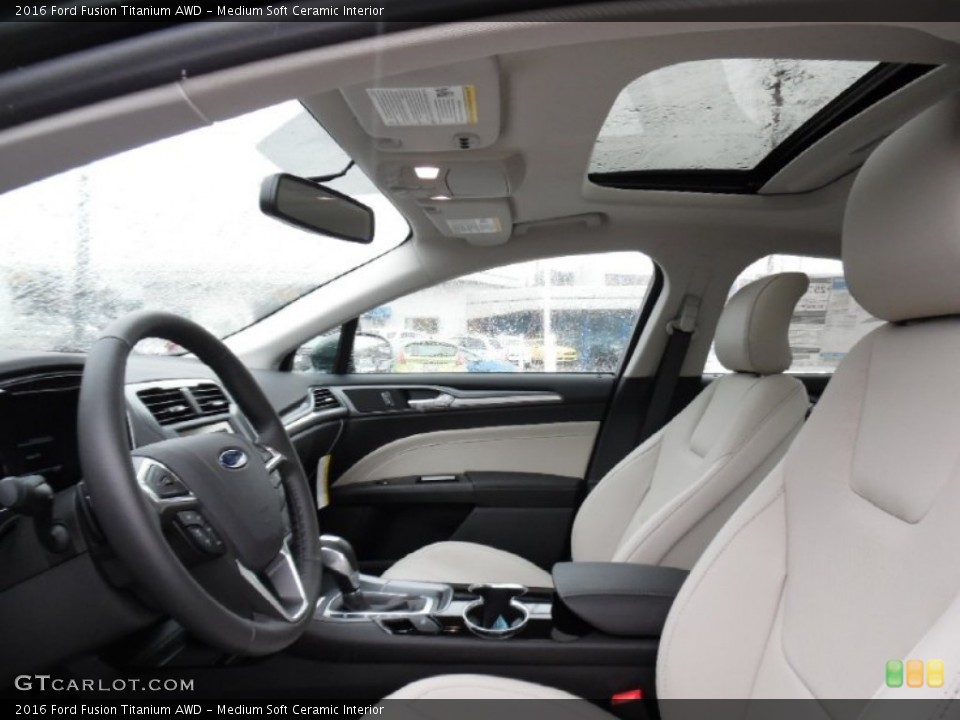 Medium Soft Ceramic Interior Front Seat for the 2016 Ford Fusion Titanium AWD #107516882