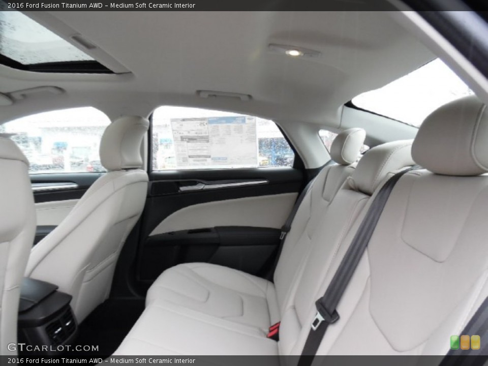 Medium Soft Ceramic Interior Rear Seat for the 2016 Ford Fusion Titanium AWD #107516900
