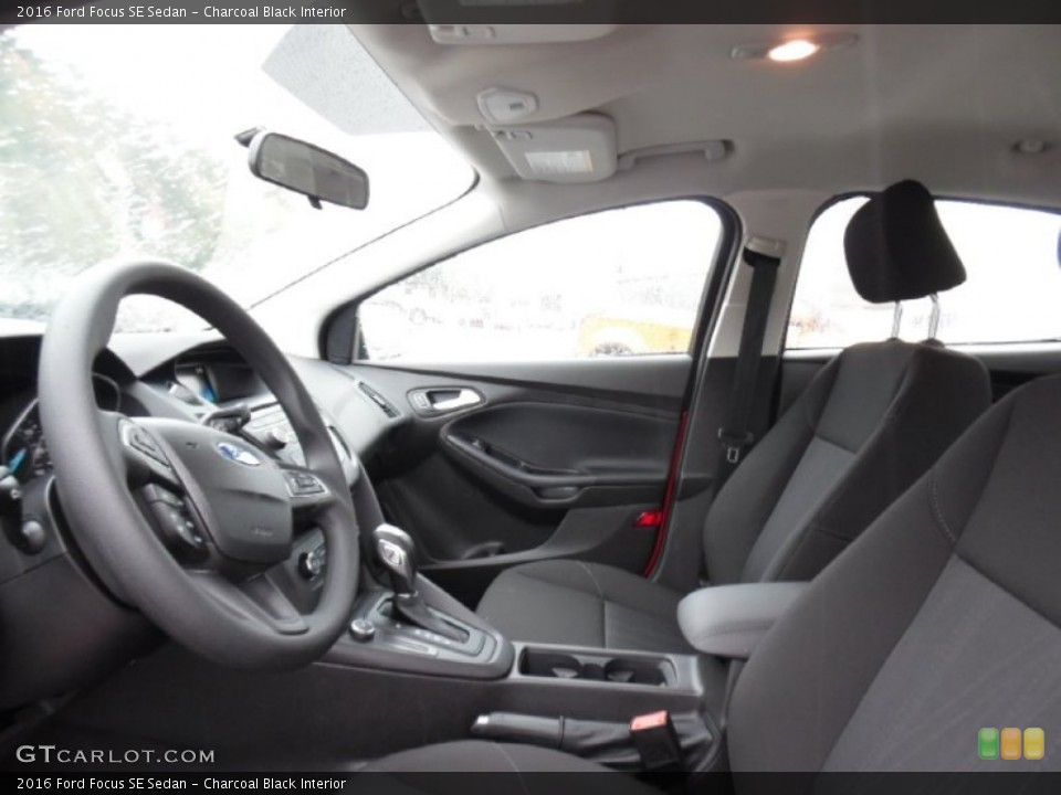 Charcoal Black Interior Front Seat for the 2016 Ford Focus SE Sedan #107517764