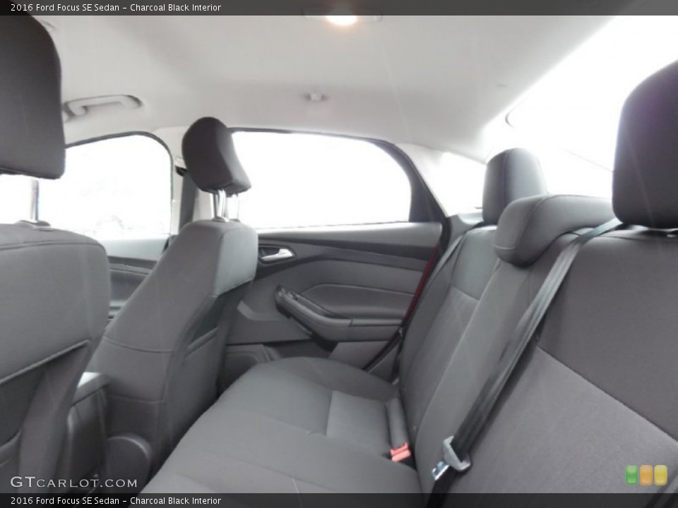 Charcoal Black Interior Rear Seat for the 2016 Ford Focus SE Sedan #107517785