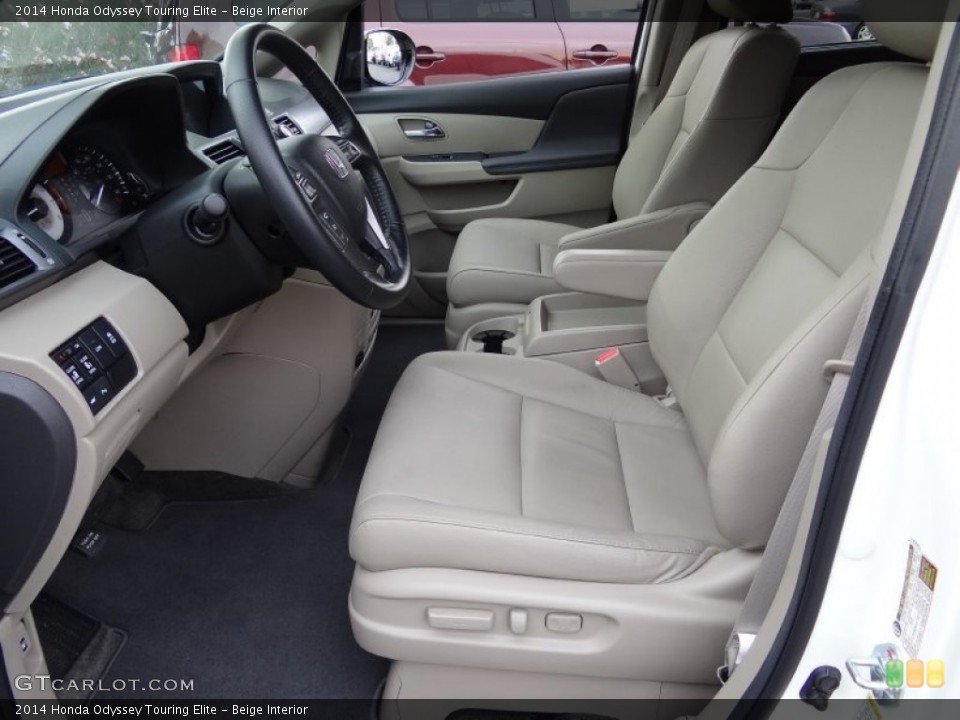 Beige Interior Front Seat for the 2014 Honda Odyssey Touring Elite #107518159