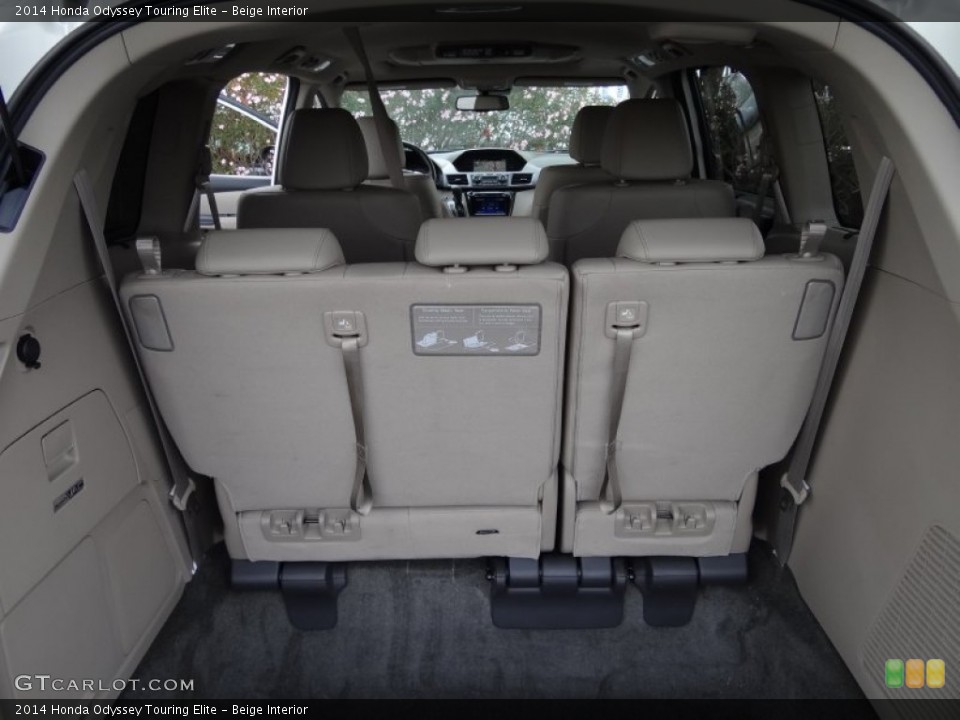 Beige Interior Trunk for the 2014 Honda Odyssey Touring Elite #107518223