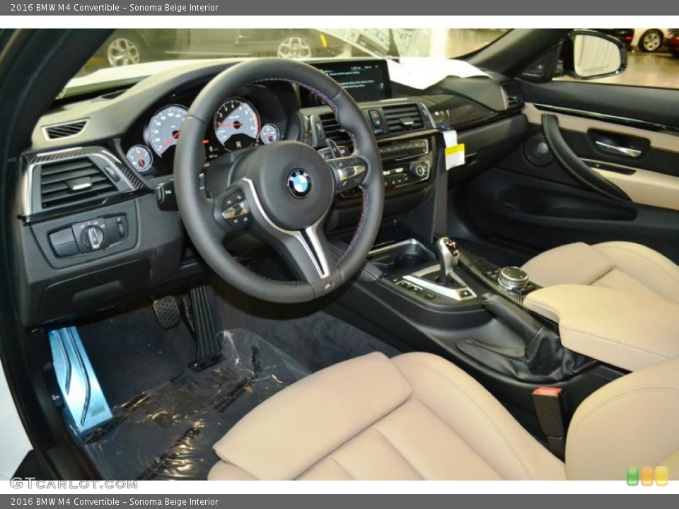 Sonoma Beige Interior Prime Interior for the 2016 BMW M4 Convertible #107518804