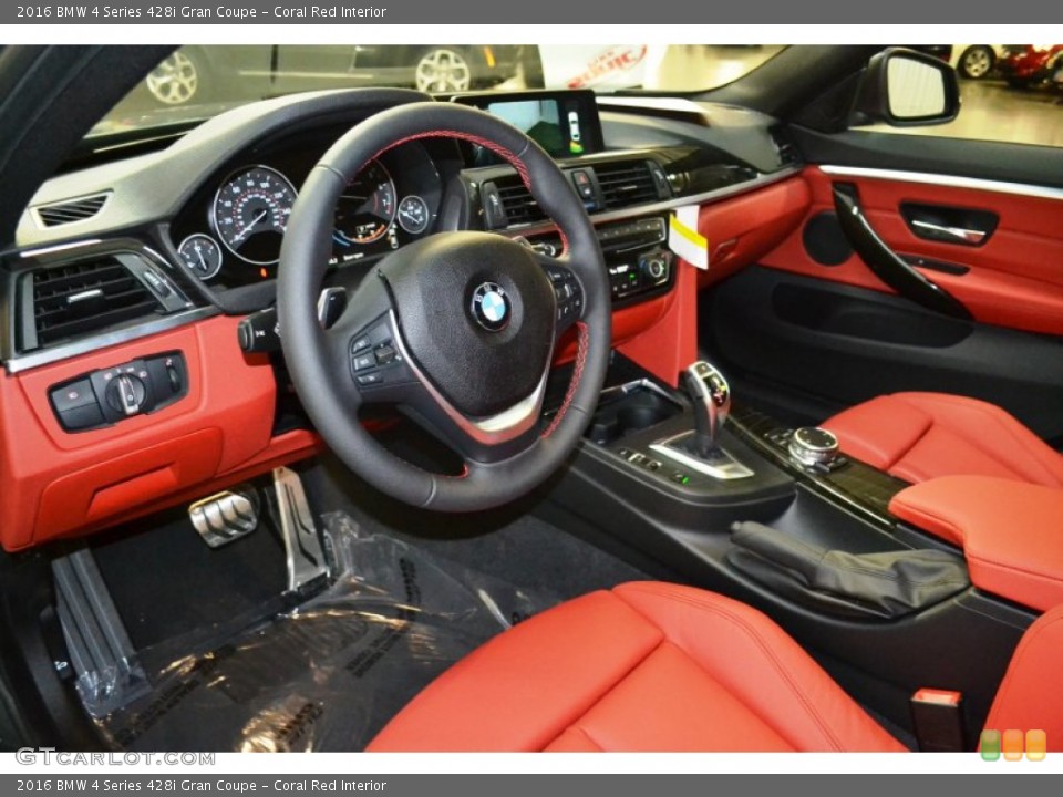 Coral Red Interior Prime Interior for the 2016 BMW 4 Series 428i Gran Coupe #107519003