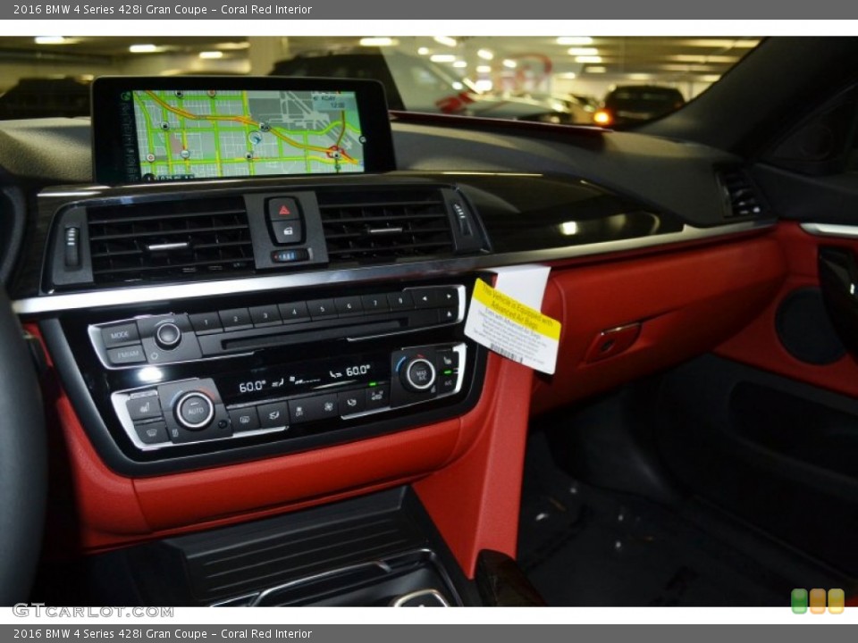 Coral Red Interior Controls for the 2016 BMW 4 Series 428i Gran Coupe #107519018