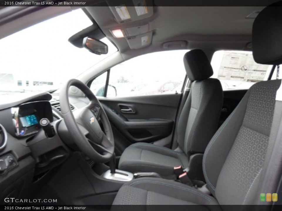 Jet Black Interior Front Seat for the 2016 Chevrolet Trax LS AWD #107524046