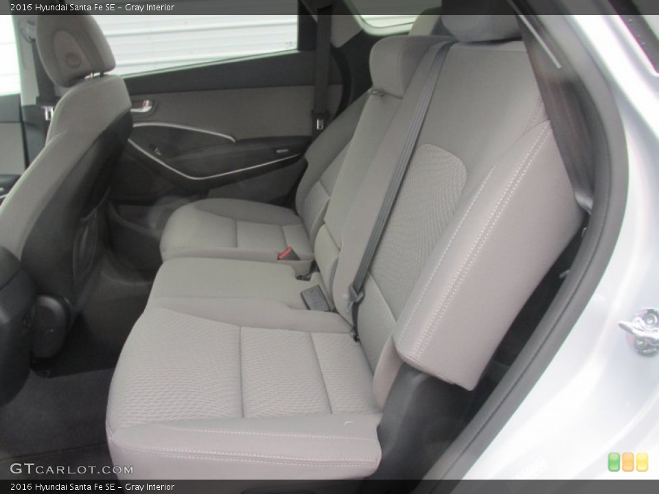 Gray Interior Rear Seat for the 2016 Hyundai Santa Fe SE #107526305