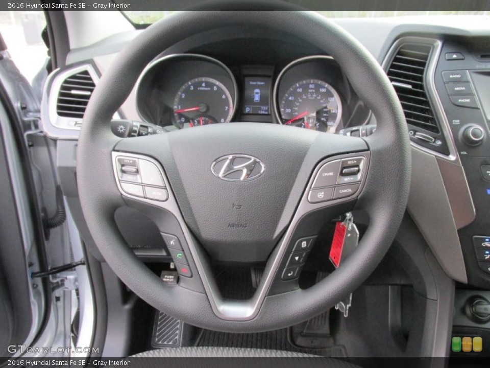 Gray Interior Steering Wheel for the 2016 Hyundai Santa Fe SE #107526566