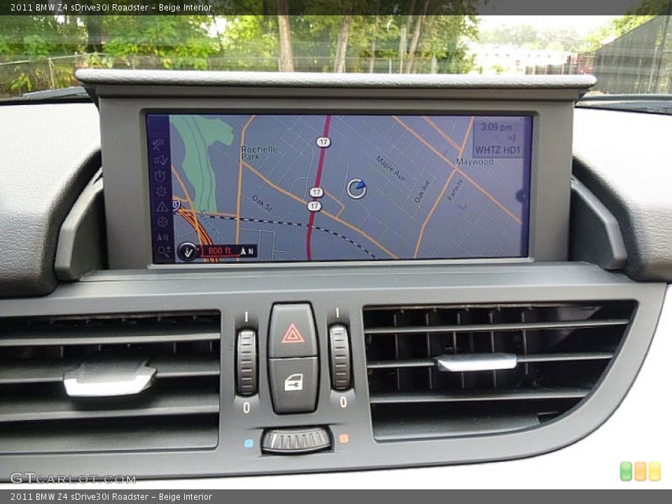 Beige Interior Navigation for the 2011 BMW Z4 sDrive30i Roadster #107529857