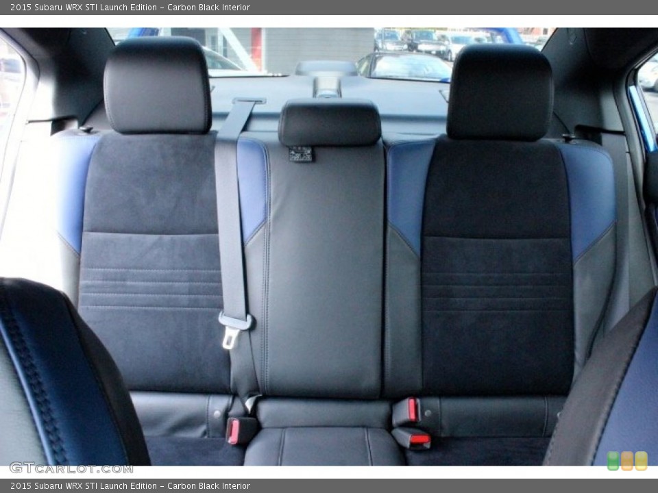 Carbon Black Interior Rear Seat for the 2015 Subaru WRX STI Launch Edition #107530763