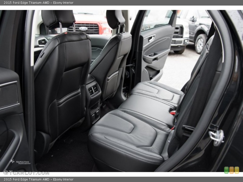 Ebony Interior Rear Seat for the 2015 Ford Edge Titanium AWD #107535605