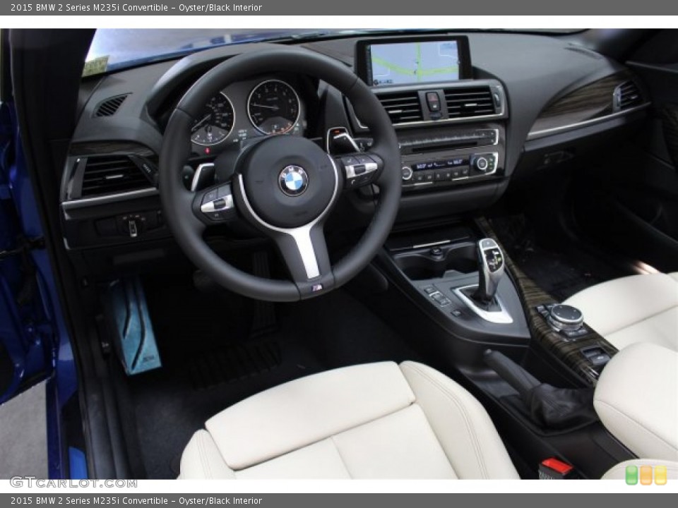 Oyster/Black Interior Prime Interior for the 2015 BMW 2 Series M235i Convertible #107538846