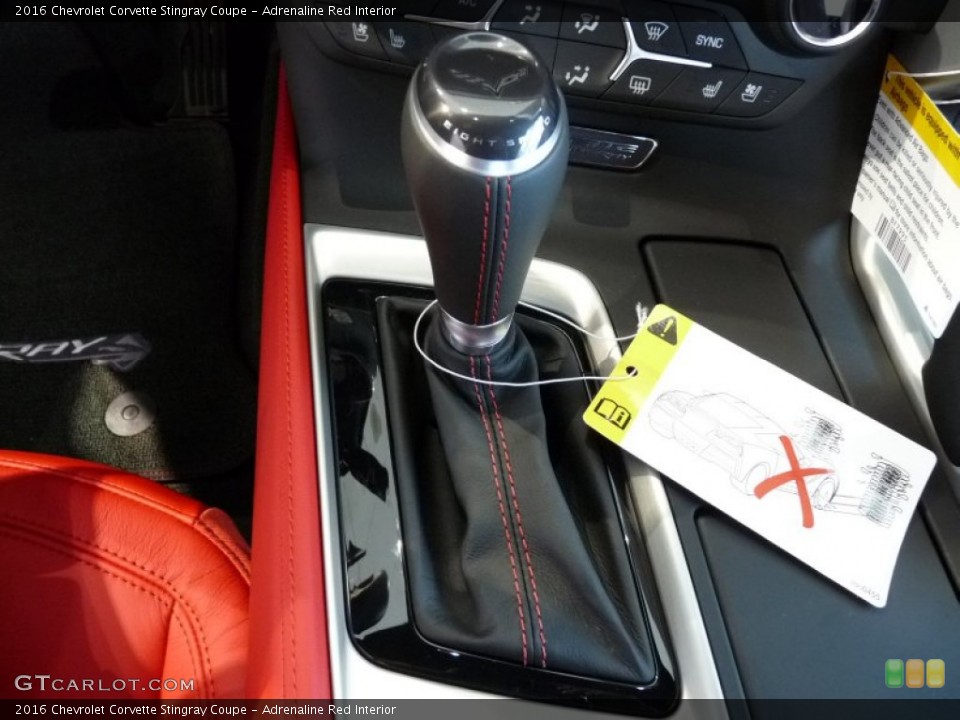Adrenaline Red Interior Transmission for the 2016 Chevrolet Corvette Stingray Coupe #107541546