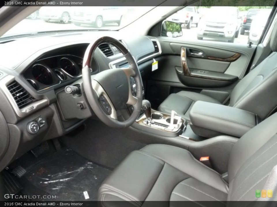 Ebony Interior Prime Interior for the 2016 GMC Acadia Denali AWD #107543118
