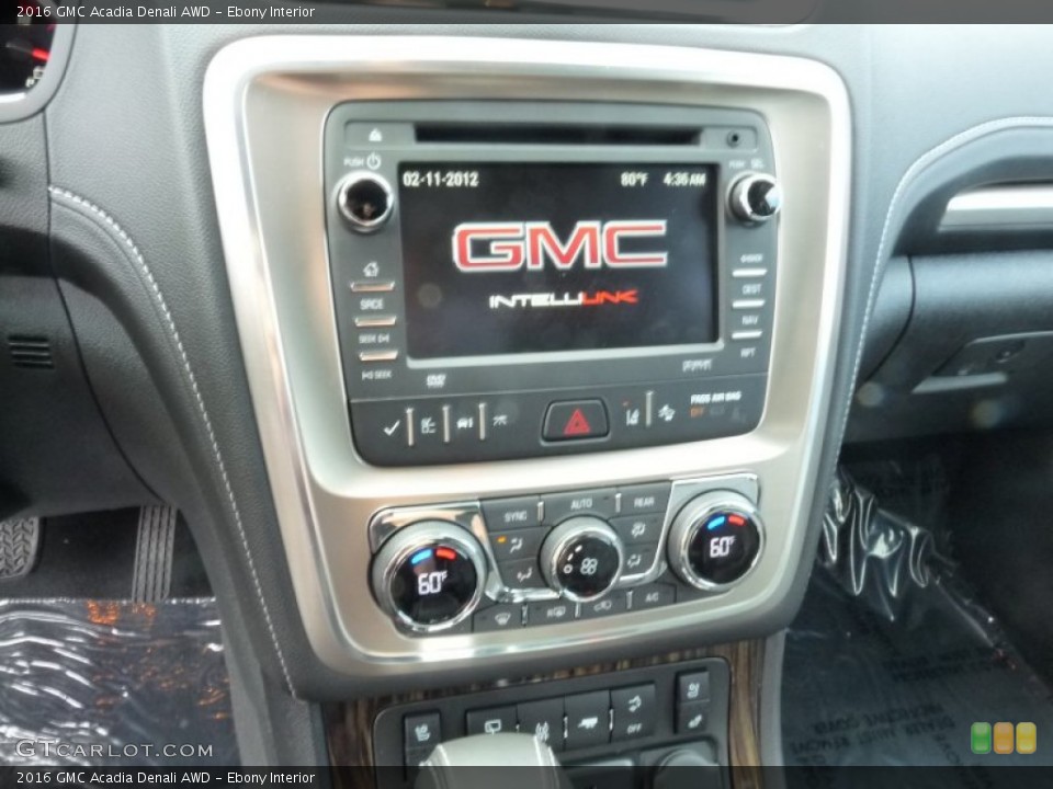Ebony Interior Controls for the 2016 GMC Acadia Denali AWD #107543179