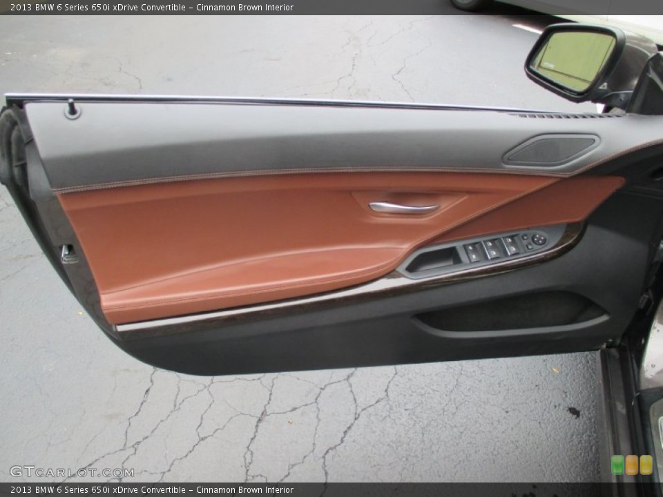 Cinnamon Brown Interior Door Panel for the 2013 BMW 6 Series 650i xDrive Convertible #107544390