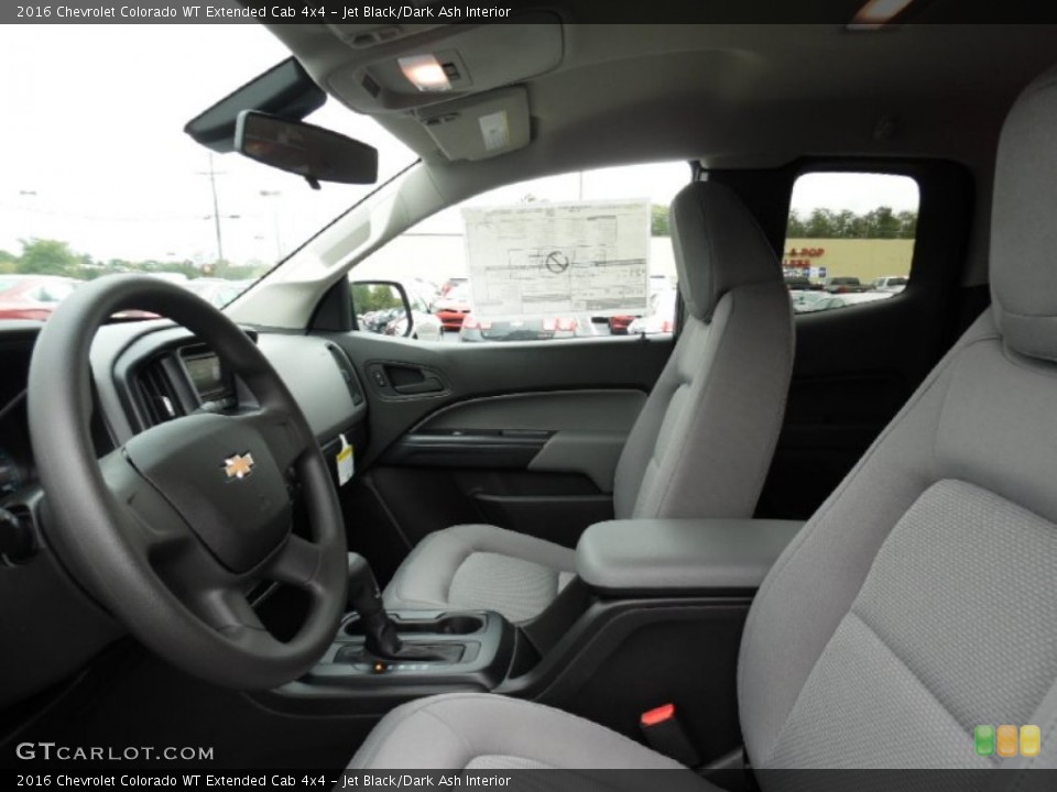 Jet Black/Dark Ash Interior Photo for the 2016 Chevrolet Colorado WT Extended Cab 4x4 #107550732