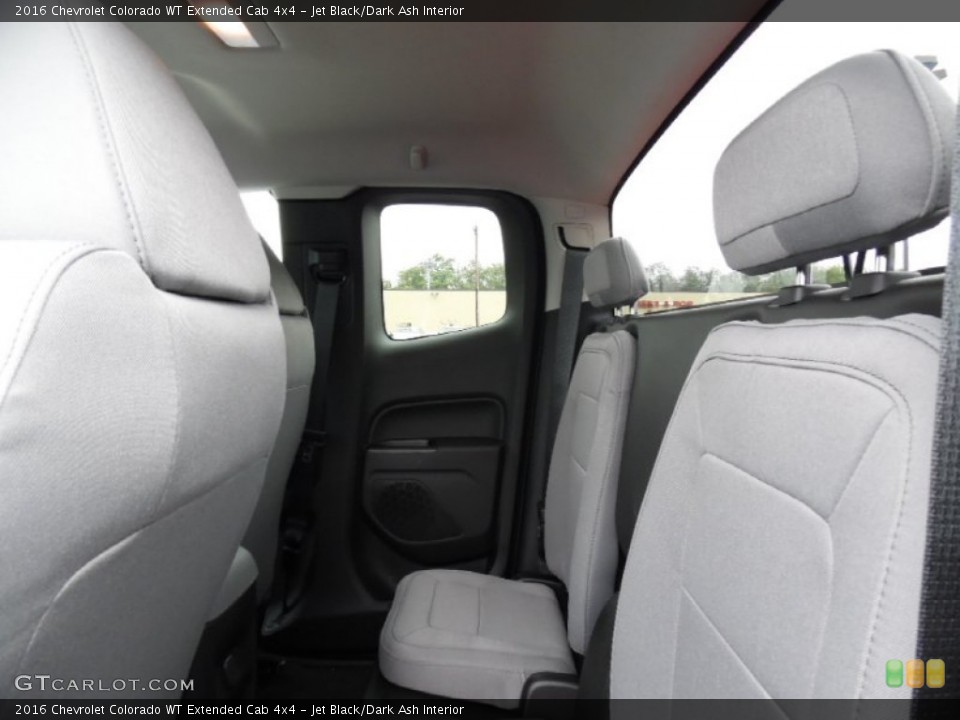 Jet Black/Dark Ash Interior Rear Seat for the 2016 Chevrolet Colorado WT Extended Cab 4x4 #107550756