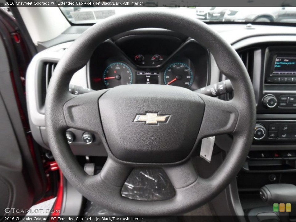 Jet Black/Dark Ash Interior Steering Wheel for the 2016 Chevrolet Colorado WT Extended Cab 4x4 #107550900
