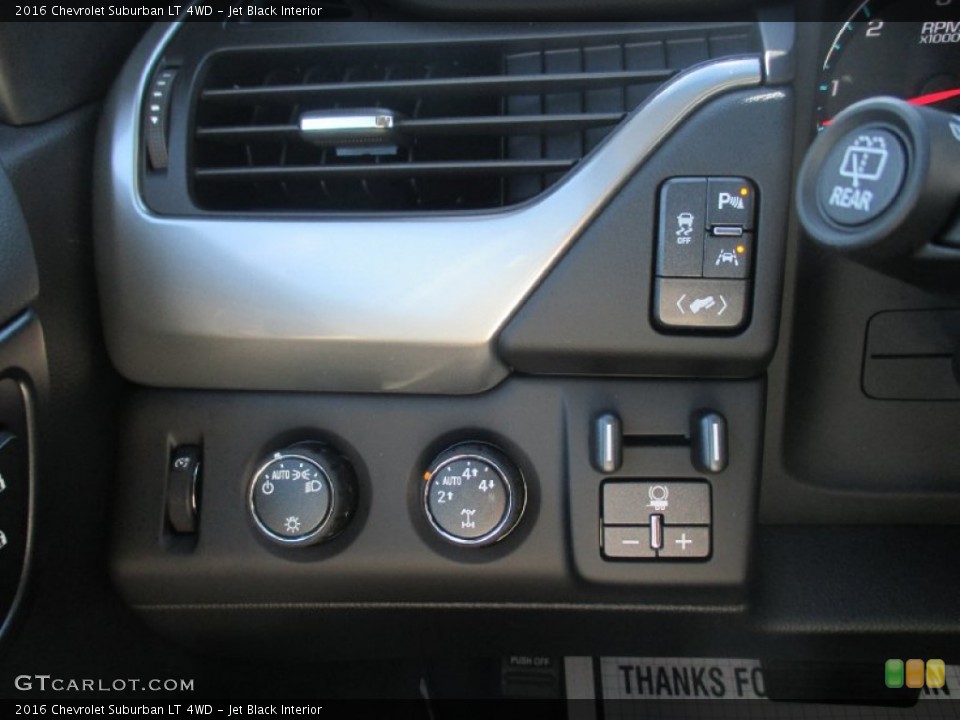 Jet Black Interior Controls for the 2016 Chevrolet Suburban LT 4WD #107553486