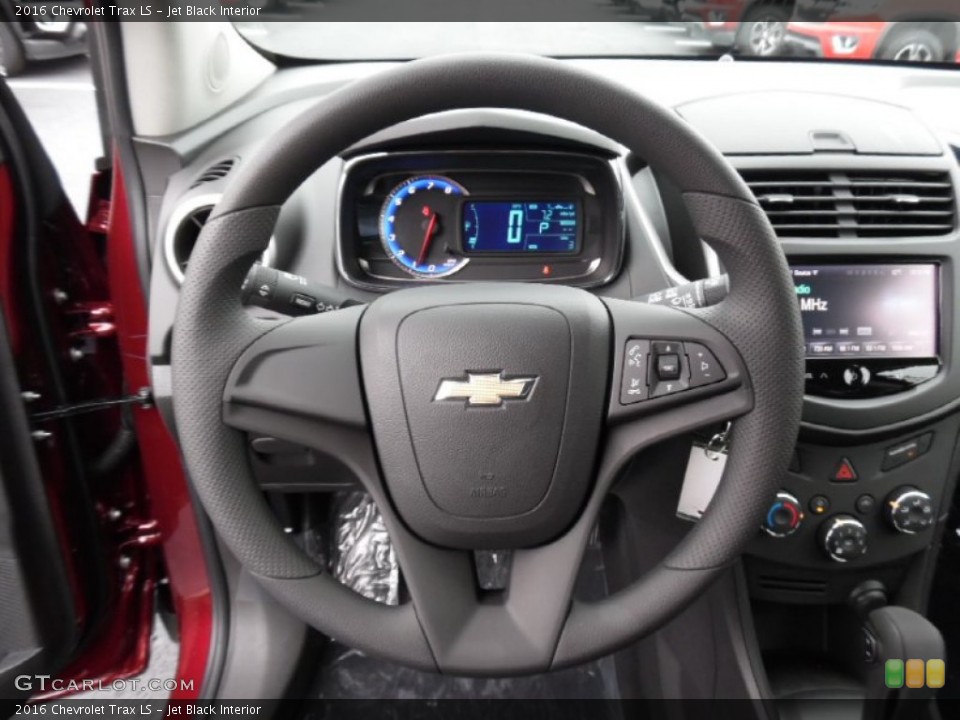 Jet Black Interior Steering Wheel for the 2016 Chevrolet Trax LS #107553642