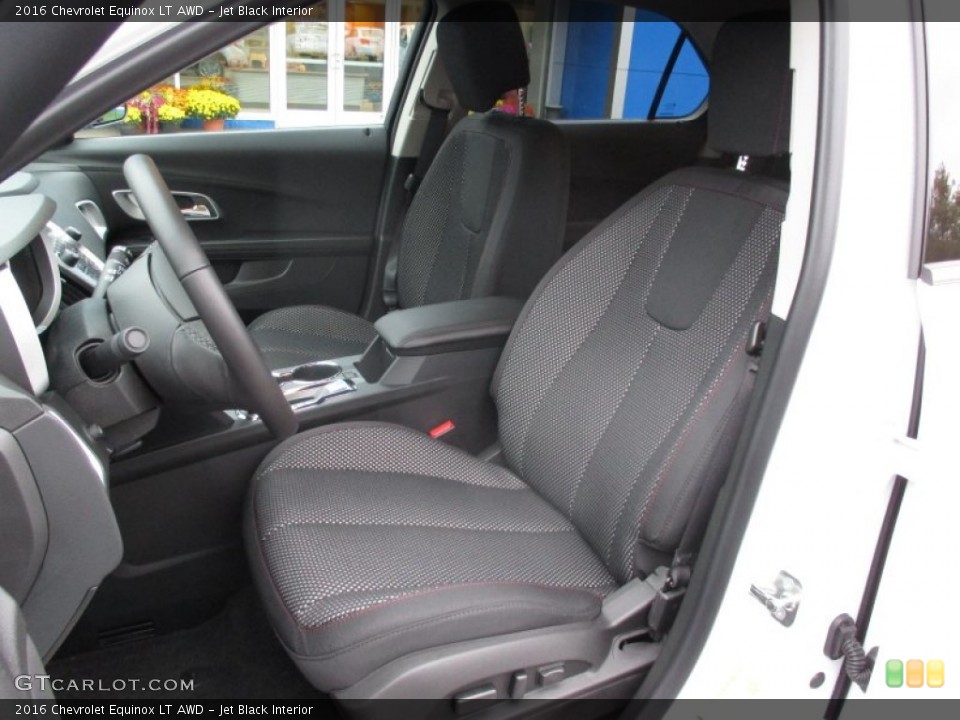 Jet Black Interior Front Seat for the 2016 Chevrolet Equinox LT AWD #107555034