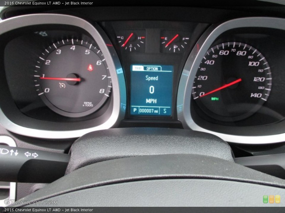 Jet Black Interior Gauges for the 2016 Chevrolet Equinox LT AWD #107555205