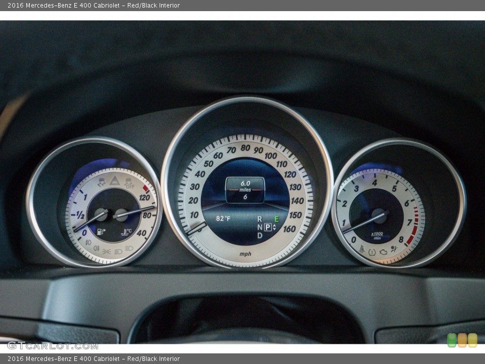 Red/Black Interior Gauges for the 2016 Mercedes-Benz E 400 Cabriolet #107556387