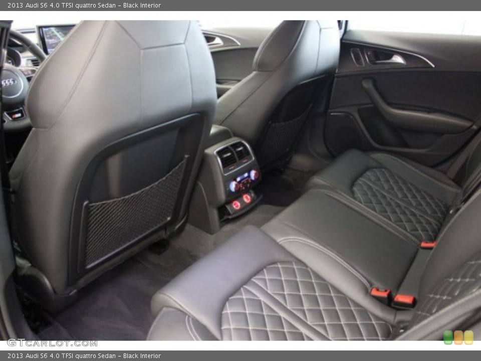 Black Interior Rear Seat for the 2013 Audi S6 4.0 TFSI quattro Sedan #107559408