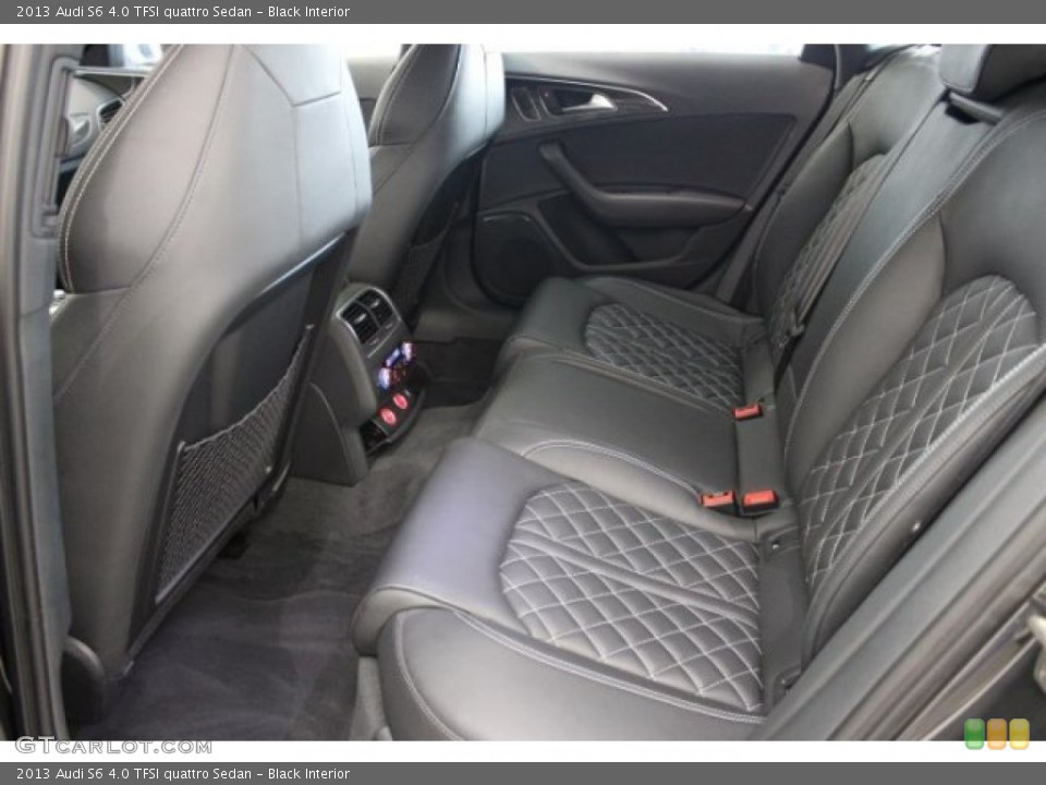 Black Interior Rear Seat for the 2013 Audi S6 4.0 TFSI quattro Sedan #107559426