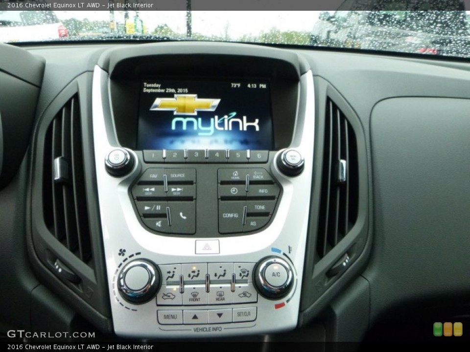 Jet Black Interior Controls for the 2016 Chevrolet Equinox LT AWD #107560104
