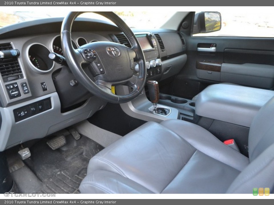 Graphite Gray Interior Photo for the 2010 Toyota Tundra Limited CrewMax 4x4 #107561228
