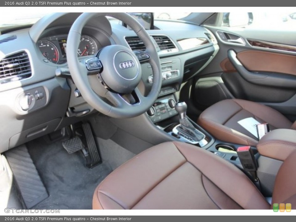 Chestnut Brown Interior Prime Interior for the 2016 Audi Q3 2.0 TSFI Premium Plus quattro #107564337