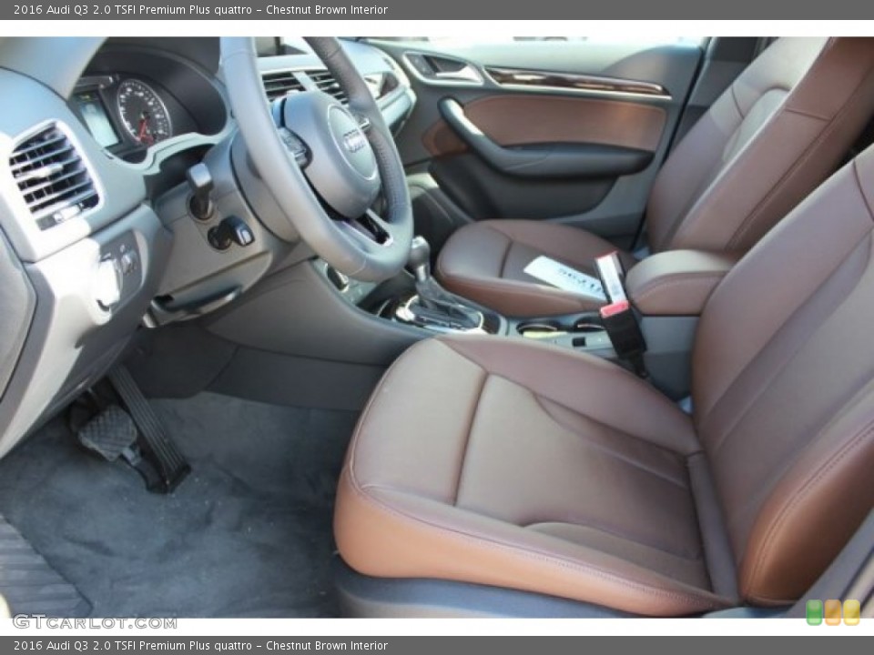 Chestnut Brown Interior Front Seat for the 2016 Audi Q3 2.0 TSFI Premium Plus quattro #107564358